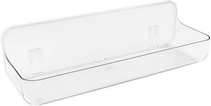lot 22765 image: No-Drill Acrylic Shower Caddy  Large Capacity Bathroom Shelf