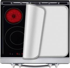 lot 22768 image: Grey Silicone Electric Stove Top Cover  20.4 x 30.7 Cooktop Protector