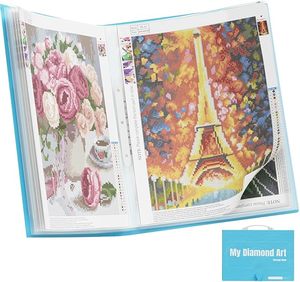 lot 22793 image: Diamond Art Storage Portfolio  30-Pocket Protective Sleeve Folder (16.9 x 12.4)