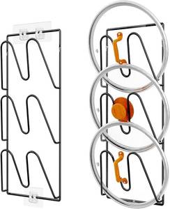 lot 22794 image: 6-Tier Pot Lid Organizer Rack (2-Pack)