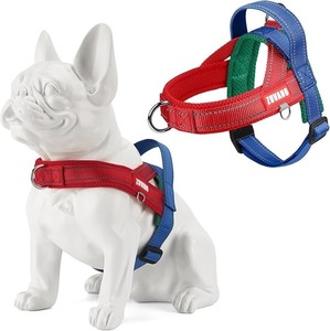 lot 22822 image: Soft Red Step-In Dog Harness  Comfort Fit for Medium to Large Breeds