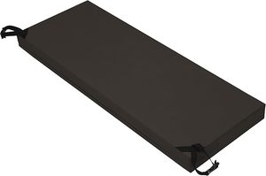 lot 22826 image: Easy-Going 48 x 18 x 3 Waterproof Outdoor Bench Cushion Cover  Dark Brown