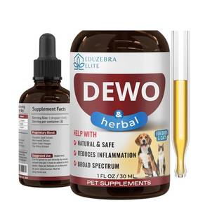 lot 22819 image: DEWO Anti-Parasitic Liquid Digestive Aid  1-fl oz Bottle for Dogs & Cats