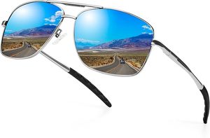lot 22843 image: Polarized Aviator Sunglasses for Men Women,UV400 Protection Lens, Ultra Lightweight Pilot Sun Glasses for Driving Golf