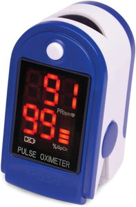 lot 3205 image: Medical Fingertip Pulse Oximeter & Heart Rate Monitor - Compact, All Ages Sp02 Tracker with Batteries & Lanyard