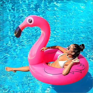 lot 3217 image: Pink Swan Swimming RingPool Float, Premium Inflatable Lounge Raft for Pool Parties, Beach Vacation, Swimming Tube (Pink)