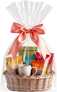 lot 3239 image: 20-Pack Premium Clear Cellophane Gift Bags (Size - 16 x 24)