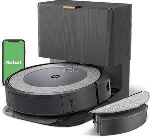 lot 3201 image: iRobot Roomba Combo i5 Self-Emptying Robot Vacuum and Mop, Clean by Room with Smart Mapping, Empties Itself for Up to 60 Days, Works with Alexa, Personalized Cleaning OS