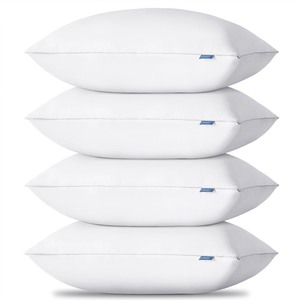 lot 4070 image: CozyLux Soft Supportive Bed Pillows for Side and Back Sleepers, Oeko-Tex Certified Down Alternative Filling, Hotel Quality Fluffy Sleeping Pillow, White, Queen - 18 x 28, 4 Pack