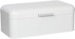 lot 4097 image:  Retail $69.99 Culinary Couture Extra Large White Bread Box for Kitchen Countertop - Holds 2 Loaves - 16.5 x 9 x 6.5 - Stainless Steel Vintage Bread Boxes for Kitchen Counters