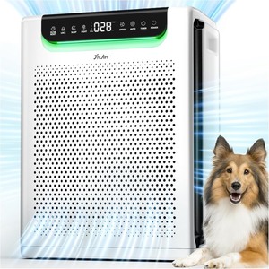 lot 4106 image:  Retail $349.99 Air Purifiers for Home Large Room, Cover Up to 2600 Ft� with Washable Filters, Powerful Turbo Mode, PM2.5 Air Quality Display, 22dB Sleep Mode, Air Cleaner for Pets Hair, Smoke, Odors, HAP607, White