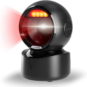 lot 3259 image: Automatic Omnidirectional Desktop Barcode Scanner, Hands-Free USB Wired QR Barcode Reader, 1D 2D Bar Code Image Sensing for Warehouse, Supermarket, Retail Store, Bookstore POS System