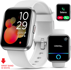 lot 3277 image: Smartwatch for iOS & Android - 1.8 HD Touchscreen with Alexa Built-in, Bluetooth CallAnswer, 120 Sports Modes, iP68 Waterproof Fitness Tracker with Heart Rate & Sp02 Monitor (white wrist band)
