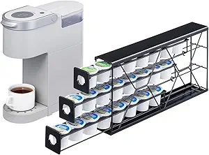 lot 3292 image: K Cup Holder Drawer 3 Tier Coffee Pod Holder for K Pod Save Space Countertop Kitchen (24 Pods Capacity)