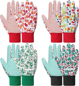 lot 2805 image: Gardening Gloves - 4 Pair Garden Gloves for Women, Soft Womens Gardening Gloves Floral Cute Garden Gloves