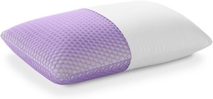 lot 2813 image:  Retail $209.99 Purple Harmony Pillow  Talalay Latex Foam Cooling Pillow for Combo or Side Sleepers, 360� Hex GelFlex Grid for No-Pressure Support and Luxurious Weightless Feel - Standard, Medium Feel, Tall Height