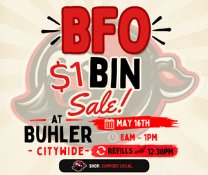 lot 1 image: $1 BIN SALE AT BUHLER CITYWIDE