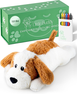 lot 3324 image: Heatable Weighted Plush Puppy Dog  Cozy Comfort & Security, Soothing Stuffed Animal for Kids & Toddlers, Compact 1.5 lbs  Perfect for Cuddles