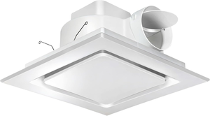 lot 3332 image: Orsong Bathroom Exhaust Fan without Light,110 CFM 1.0 Sones Very Quiet Bathroom Ventilation Fan,4 Inches Duct Bathroom Fan 28W for BathroomShowerHomeOffice (8in(Hole Size)),White