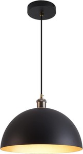 lot 2792 image: Vintage black and gold Pendant Light 13.7 Retro Farmhouse Dome Pendant Lamp Modern Industrial Chandelier for Wire length 78.74 Kitchen Island, Bedroom, Dining Room, Living Room, Hallway