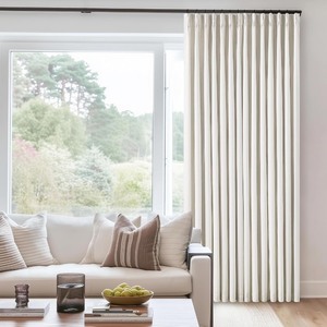 lot 2804 image: Natural Linen Pinch Pleated Linen Blackout 92 Inch Curtains 2 Panels for Living Room Bedroom Thermal Insulated 100% Black Out Linen Drapes with Liner Room Darkening Cream Ivory Window Curtains 40x92
