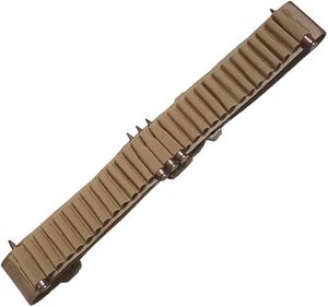 lot 22844 image: Tactical 30-Round Rifle Ammo Belt & Shoulder Bandolier (Khaki)