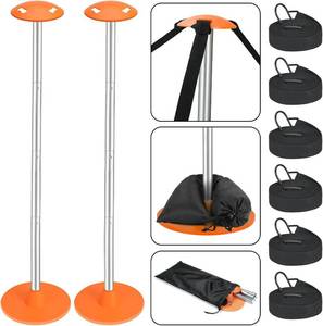 lot 22847 image: 2-Pack Heavy-Duty Steel Boat Cover Support Pole System (Adjustable)
