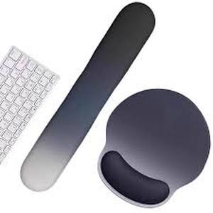 lot 22872 image: Ergonomic 3D Memory Foam Wrist Rest & Mouse Pad Set