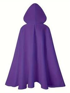 lot 22873 image: Premium Hooded Cloak  Size Small (Deep Purple)