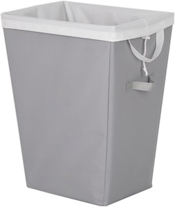 lot 4177 image: Set of 3 Rectangular Laundry Hamper with Removable Liner, 13x18x22.25 Fabric Basket with Handles, Lightweight Polyester Steel for Bedroom or Bath, 2026 New