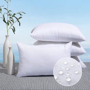 lot 2844 image: MIULEE Pack of 4 14x22 Outdoor Pillow Inserts, Water-Resistant Throw Pillow Inserts Decorative Premium Rectangle Pillow Stuffer Sham for Porch Swing Couch Sofa Cushion Patio Furniture
