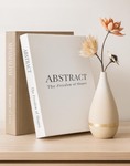 Aesthetic Decorative Books - Set of 2 Stylish Fake/Faux Book-looking Decor, For Coffee Table, Living Room, Shelf, Office. Hidden Storage Compartment and Hardcover Journal, Abstract/Minimalist