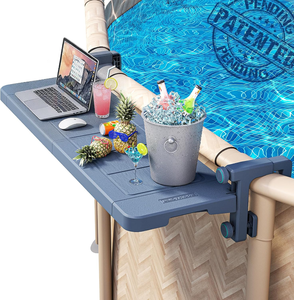 lot 11161 image: Above Ground Pool Bar Table  Foldable Poolside Swim up Tray