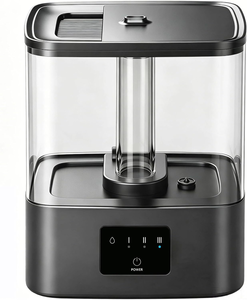 lot 11171 image: 2.2L Top-Fill Cool Mist Humidifier with Humidity Display  Quiet Bedroom Humidifier with Timer & Aroma Tray