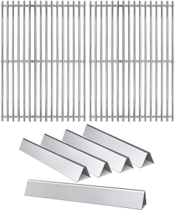 lot 11172 image: 7-Piece Grill Replacement Kit for Weber Spirit E-310E-320S-310S-320  Stainless Steel Grates & Heat Plates