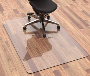 lot 11176 image: HOMEK Clear Office Chair Mat  48 x 36 Hard Floor Protector
