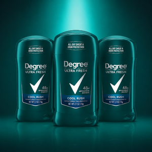 lot 11189 image: 3 Pack - Degree Men Ultra Fresh Cool Rush Antiperspirant Deodorant Stick  48Hr Protection