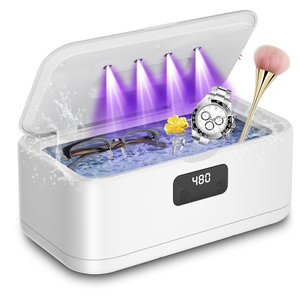 lot 11200 image: Ultrasonic Jewelry Cleaner  800ml, 49KHz, LED Display & 5 Timer Modes