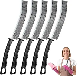 lot 3373 image: 2-Pack - Hard Bristle Cleaning Brush Set 5 Pcs Hard Bristle Crevice Cleaning Brush, Multifunctional Gap Scrub Brush, Home Essentials, Bathroom Cleaner Tools for Household Use, Kitchen, Bathroom, Window, Faucets, Toilet