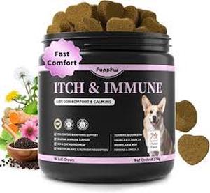 lot 22904 image: Turmeric Itch Relief Dog Supplements (90 Count)  Beef Flavor