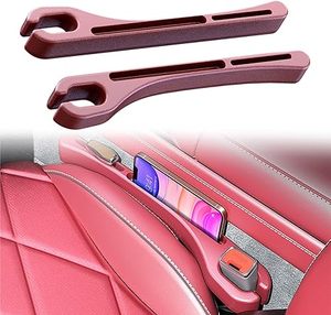 lot 22909 image: 2PCS Car Seat Gap Filler & Organizer Set (Red)