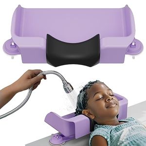 lot 22922 image: Lifewit Portable Kids Hair Washing Station  10-Inch Shampoo Basin (Purple)