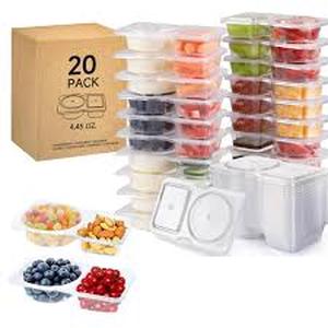 lot 22966 image: 20-Piece Reusable Snack Containers with Leakproof Lids