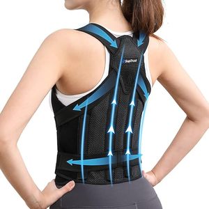 lot 22982 image: Posture Corrector for Women and Men  Full Back Support Brace with 5 Support Rods (Small)