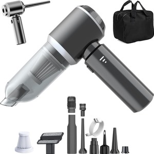 lot 4214 image: Car Vacuum Cleaner High Power 20000Pa  Cordless Handheld Mini Vacuum & Air Duster for Car & Desk, Home, Office & Camping, Ideal Gift for Men & Women, 6000mAh Battery