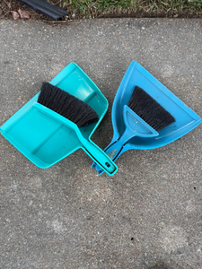 lot 14 image: Two Plastic Dust Pan & Brush Sets