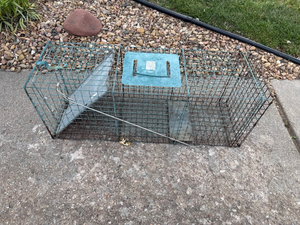 lot 21 image: Large Wire Live Animal Trap Cage