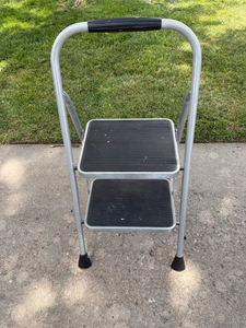 lot 34 image: 2-Step Folding Step Stool  Utility Ladder