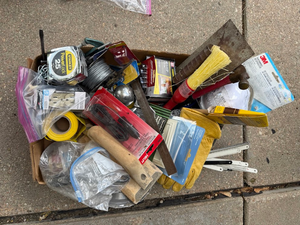 lot 66 image: Assorted Hardware, Tools & Home Repair Supplies Lot