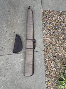 lot 72 image: Soft Long Gun Case & Brown Pistol Accessory Case